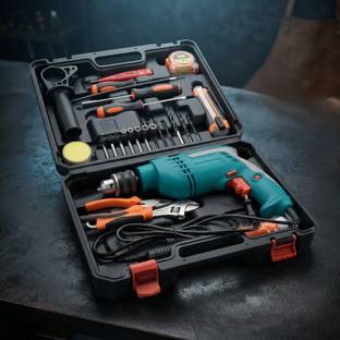 DELIVERYPAX 910W Impact Hammer Drill Machine for Home & Professional with 23-Piece Tool Kit | 13mm Chu...