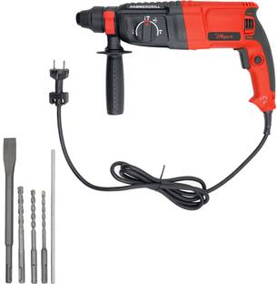 Hillgrove HGCM1041M2 All Purpose 26mm Hammer Impact Drill Machine Forward/Reverse Rotation with 5Pcs S...