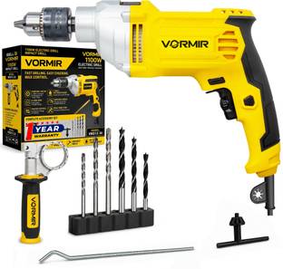 iBELL VR ID13-30 Impact Drill – 13mm Keyless Chuck,1100W Electric Drill, 0-3000 RPM Variable Speed, Fo...