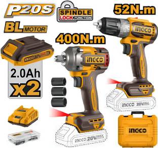 INGCO Cordless 2 pcs combo kit CKLI20271 Cordless Drill