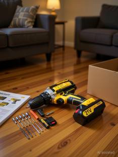 XLNT 21V CORDLESS DRILL MACHINE KIT x2-21V Battery Operated with 2 Speed and 25pc Accessories Cordless...