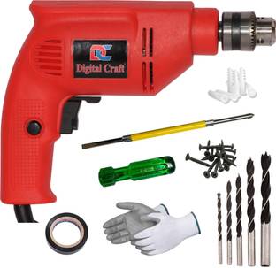 Digital Craft Compact and Powerful Drill – Perfect for Home Use 10mm 550W Drill Machine,5Pc Wood Drill...