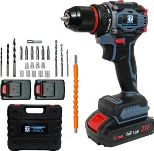 Hakimi THOR PRO SERIES 21V Cordless Drill Machine Metal Chuck Brushless Motor 50 N.M Torque 2 Variable...