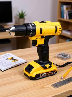 XDLB 20V Cordless Screwdriver Drill | Screw Gun Kit| Brushless | Reversible Variable Speed Impact Dril...
