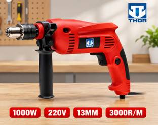 Hamid 1000W Electric Impact Drill Machine 13mm Heavy Duty Power Drill Impact Drill Machine THED3913 | ...