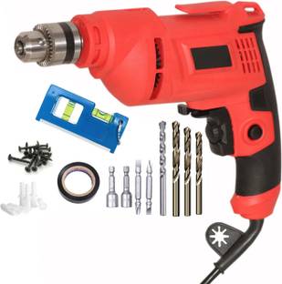 Digital Craft Electric Drill Machine 10MM 600W,Mini Pocket Level,PVC Tape Gypsum Screw Plug, Pistol Gr...