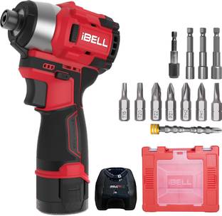 iBELL IBL BD12-19 12V Brushless Cordless Impact Screwdriver, 185Nm Torque, 0–3300 RPM, 2-Speed,Forward...
