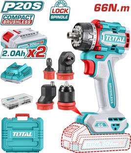 TOTAL 66NM Cordless multi-head drill driver TDLI206686 Cordless Drill