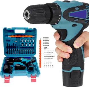XDLB Turbo Cordless Machine 2 Batterie Screw driver Keyless Chuck Reversible Function 10mm 12V Cordles...