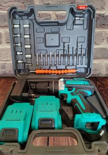 RMGS 21V Cordless Drill Driver Kit with 24 accessories |10mm Keyless Chuck | 18+1 Clutch Cordless Dril...