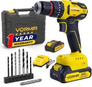 iBELL VORMIR VR BD21-45 Cordless Impact Drill Brushless, 20V Max, 13mm Keyless Chuck, Dual Speed 0-450...