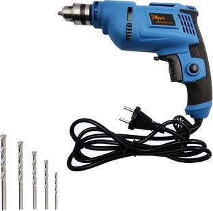 Hillgrove HGCM1088M5 All Purpose 700W Drill Machine with 5 Drill Bits for Making Holes in Metal/Wood/C...