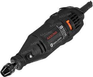 AASONS AASONS Mini Die Grinder Rotary Tool With Chuck & Collet Option Drilling, Sanding, Buffing, Polishing, Engraving | 130W, Variable Speed Angle Drill