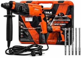 BTALI BT-RH26-900 ROTARY HAMMER DRILL 26MMDRILL MACHINE 900WATT POWER DRILL 3 TYPES HAMMER MODES Hamme...