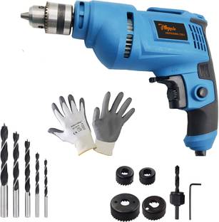 Hillgrove HGCM1099M3 700W Power Drill Machine with 5Pcs Wood Bits and 6Pcs Hole Saw Drill Bits for Mak...