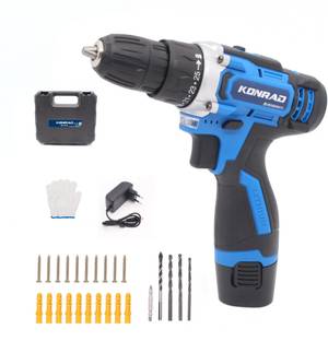 Tomahawk SBD-4044 Cordless Screwdriver & Drill MC 10mm 1 Battery THK 12V 30Nm Torque Cordless Drill