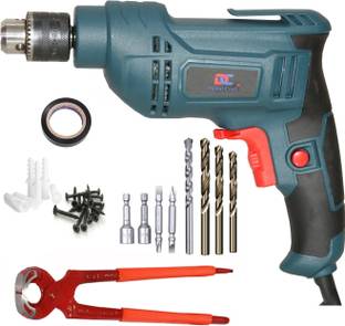 Digital Craft 100% Copper Winding Electric 600w Reversible Drill Machine 10MM,8' Pincer Plier,PVC Tape...