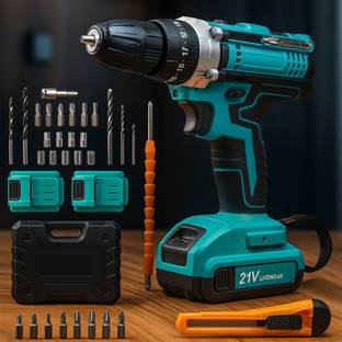XTOOLS 21v cordless drill blue cordless drill 21v 10mm chuck 25nm speed 45nm torque Cordless Drill