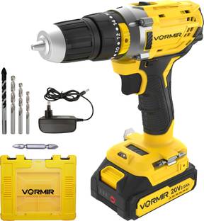 iBELL VORMIR VR CD21-30 20V Max Cordless Impact Drill, 2 Modes (Drill & Impact), Dual Speed 0–1450 RPM...