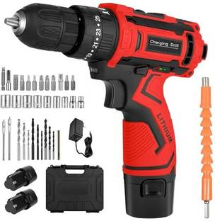 XDLB Cordless Drill Driver 12V Screwdriver Tool Set with 2Batteries LED Light for DIY 10mm 12V Cordles...