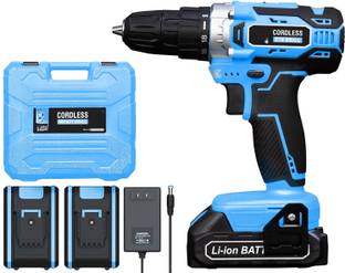 Damier HID-PRO 21V Cordless Drill Driver Kit with 24 accessories One Year Motor Warranty |10mm Keyless...