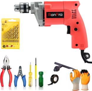 RanPra DRILL MACHINE( 10MM ) 100% COPPER ARMATURE 10MM DRILL MACHINE Pistol Grip Drill