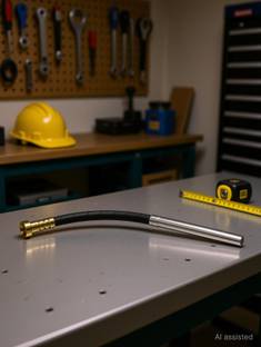 iBELL Concrete Vibrator Needle, 1 Meter Length, Heavy-Duty & Durable Construction Pistol Grip Drill