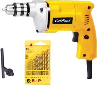 RanPra 10MM ELECTRIC DRILL MACHINE & DRILL BIT SET | Pistol Grip Drill