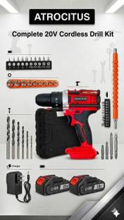 Atrocitus Cordless Drill(Red)_10mm_20V_1500RPM ATR77__10MMCDCordless Drill(Red)_10mm_20V_1500RPM Cordl...