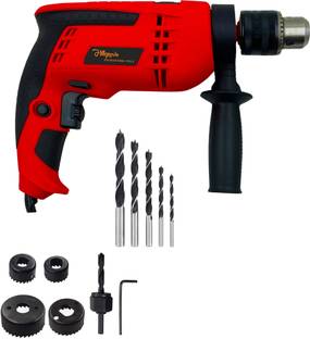 Hillgrove HGCM1157M2 700W Power Drill Machine with 5Pcs Wood Bits and 6Pcs Hole Saw Drill Bits for Mak...