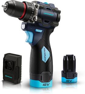 Tomahawk Brushless Cordless Screwdriver/Impact Driver - 2 Battery with 20V, 2.0Ah, 50Nm BSD-999 Cordle...