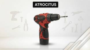 Atrocitus Cordless Drill(Red)_10mm_12V_1350RPM ATR75__10MMCDCordless Drill(Red)_100mm_12V_1350RMP Cord...