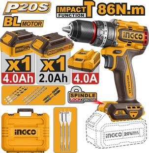 INGCO 86nm Brushless cordless impact drill CIDLI20868 Cordless Drill