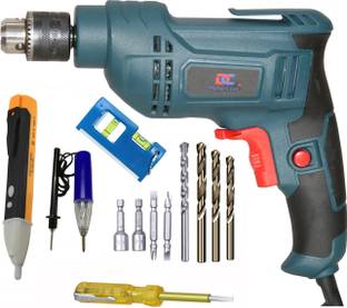 Digital Craft 100% Copper Winding Electric 600w Reversible Drill Machine 10MM,Mini Pocket Level,3 in1 ...