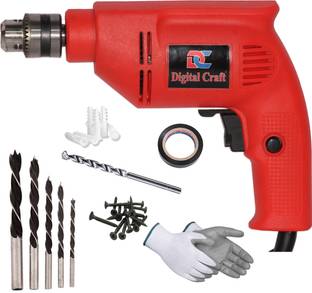 Digital Craft Compact and Powerful Drill – Perfect for Home Use 10mm 550W Drill Machine,1/4 Masnory Dr...