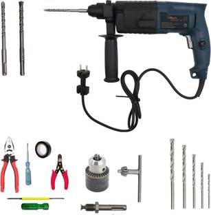 Hillgrove HM46M6 20mm Hammer Drill Machine Forward/Reverse Rotaion with 5Pcs Hand Tool Kit Chunk(13mm)...