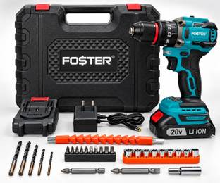 FOSTER FCD-493VLI | 20V Cordless Screwdriver Machine Kit | Multiple Utility 25= Tools | Socket Sets| S...