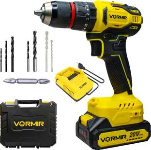 iBELL VORMIR VR BD21-45 Cordless Impact Drill Brushless, 20V Max, 13mm Keyless Chuck, Dual Speed 0-450 / 0-1450 RPM, 45Nm Torque, 2.0Ah Battery, Charger & BMC Box Cordless Drill
