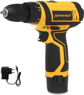 Tomahawk DSS-4222 12V Cordless Drill/Screwdriver 10mm Keyless Chuck 2-Speed (350/1350RPM) Cordless Dri...