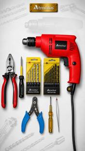 Atrocitus Atrocitus 10mm Left Right Electric Drill with HSS, Masonry and Hand Tools ATR736_10mm_(LR)_H...