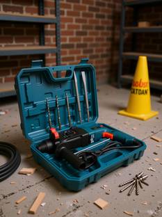 Hillgrove HGCM1029M1 All Purpose 26mm Hammer Impact Drill Machine Forward/Reverse Rotation with 5Pcs S...