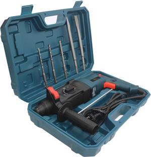 Hillgrove HGCM1029M1 All Purpose 26mm Hammer Impact Drill Machine Forward/Reverse Rotation with 5Pcs S...