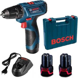 BOSCH GSR 120-LI, with 2xGBA 12V 2.0Ah Battery, GAL 1210 CV Charger, 21 Pcs Acc. - 12V Cordless Drill