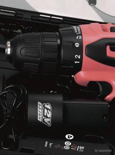 RMGS 12 V CORDLESS DRILL MACHINE HEAVY DUTY DRILL/ SCREWDRIVER ( DOUBLE BATTERY ) Drill Machine (10 mm...