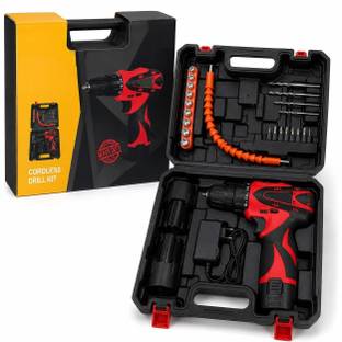 TRUDO 12V Cordless Drill Driver Kit 25PCS with 10mm Keyless Chuck 12V Cordless Drill Driver Kit 25PCS ...