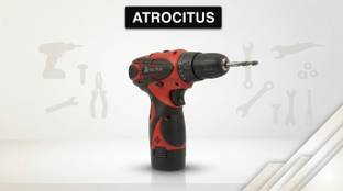 Atrocitus Cordless Drill(Red)_10mm_12V_1350RPM ATR90__10MMCDCordless Drill(Red)_100mm_12V_1350RMP Cord...