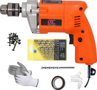 Digital Craft Powerful Compact Drilling Tool for Home 10mm 400W Drill Machine,13Pc HSS Drill Bit Set,1...