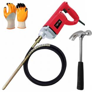 RanPra CONCERETE VIBRATOR MACHINE WITH 1.5 METER LEAD HEAVY DUTY WITH CLAW HAMMER Pistol Grip Drill