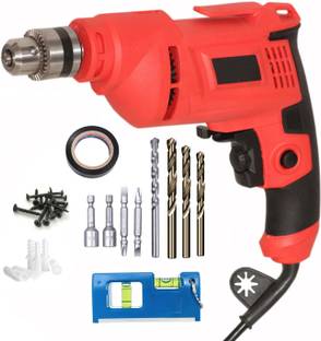 Digital Craft Electric Drill Machine 10MM 600W,PVC Tape Gypsum Screw Plug,Mini Pocket Level, Pistol Gr...