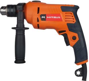 Hit Min HMDV13AS8 Corded Impact Drill 550 W Motor, 13mm Drill Chuck & 0-3000 RPM, 0-48000 bpm Pistol Grip Drill